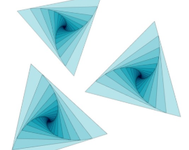 three tumbling triangles